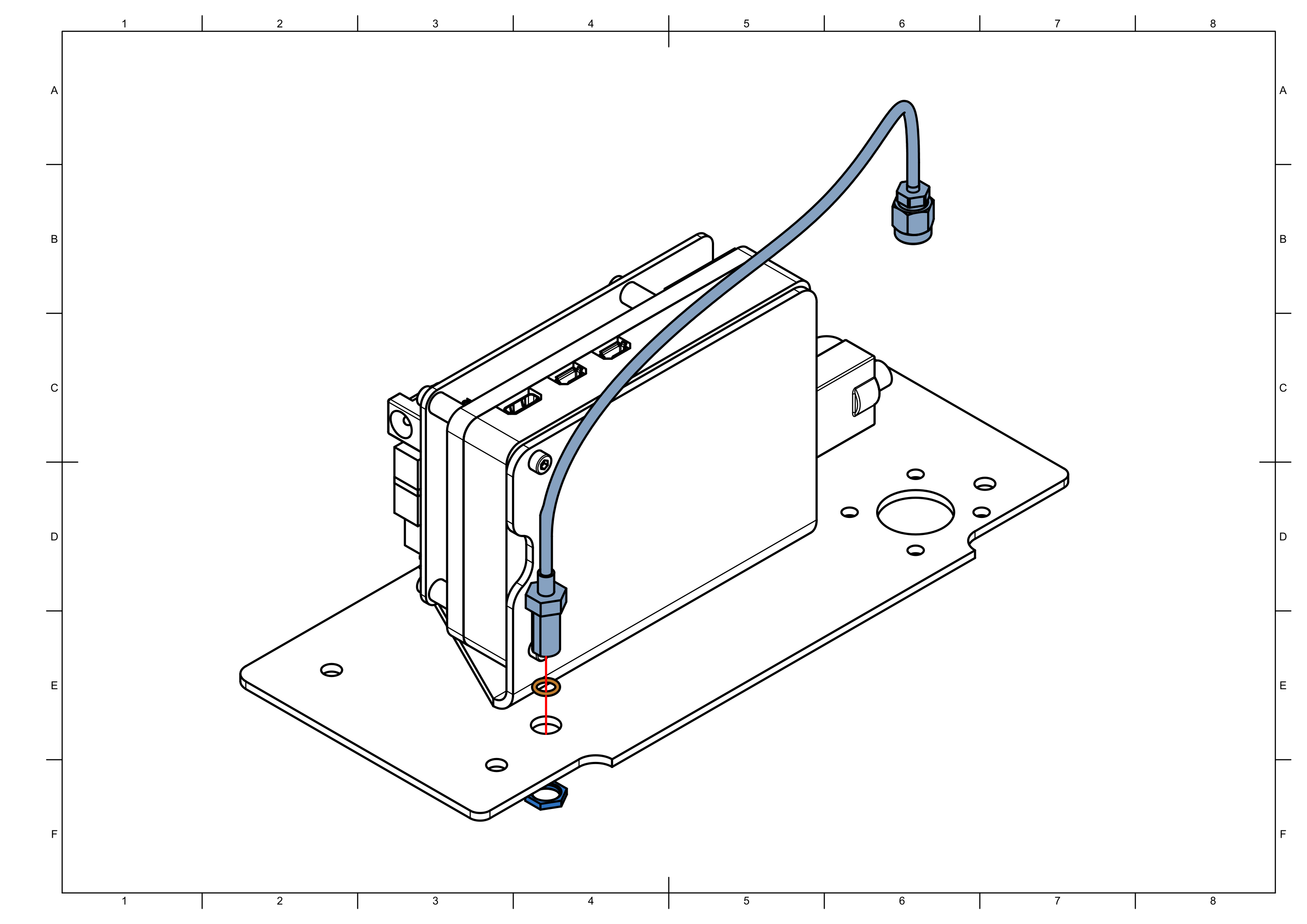 Attaching antenna cable