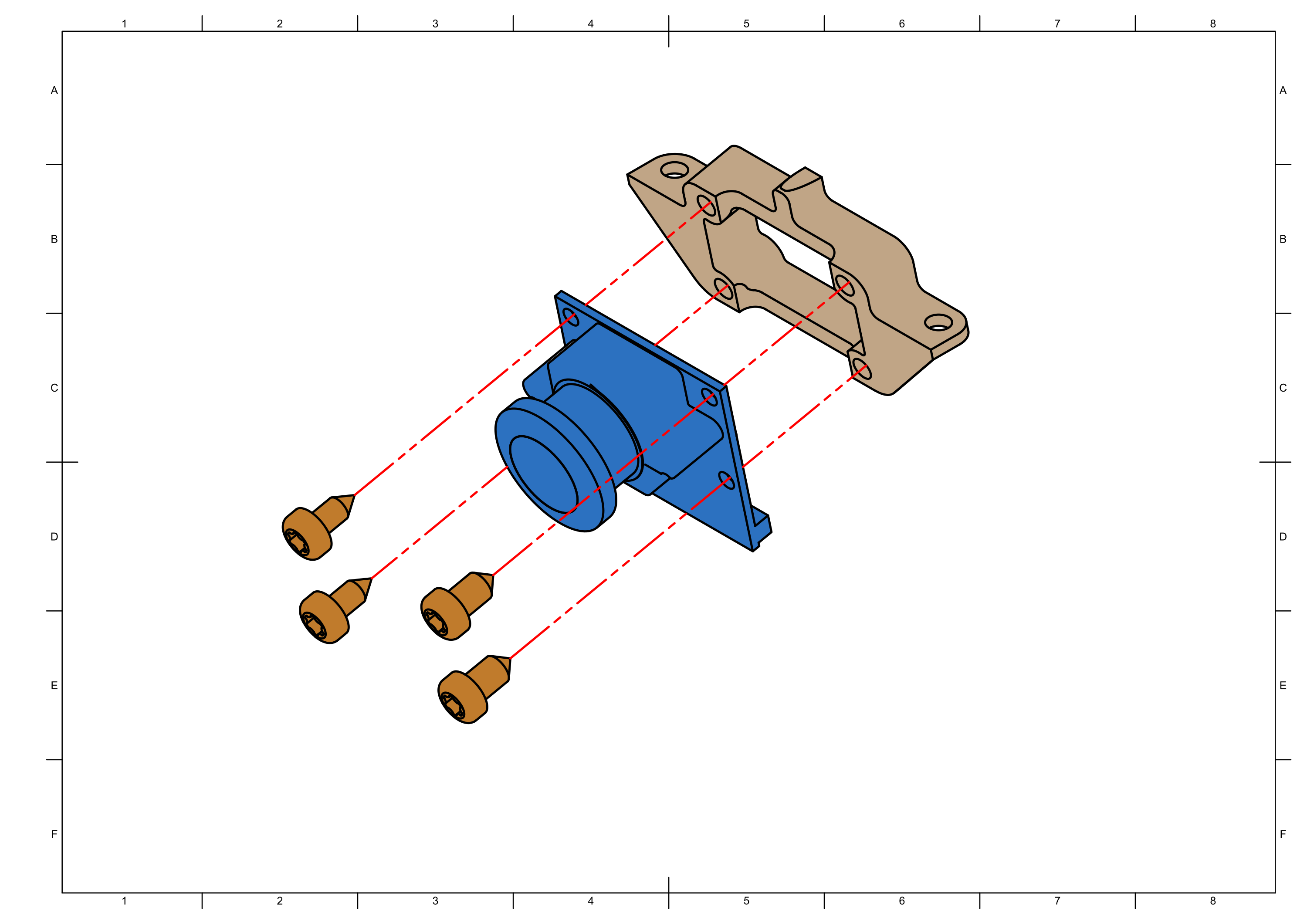 Attaching camera to holder